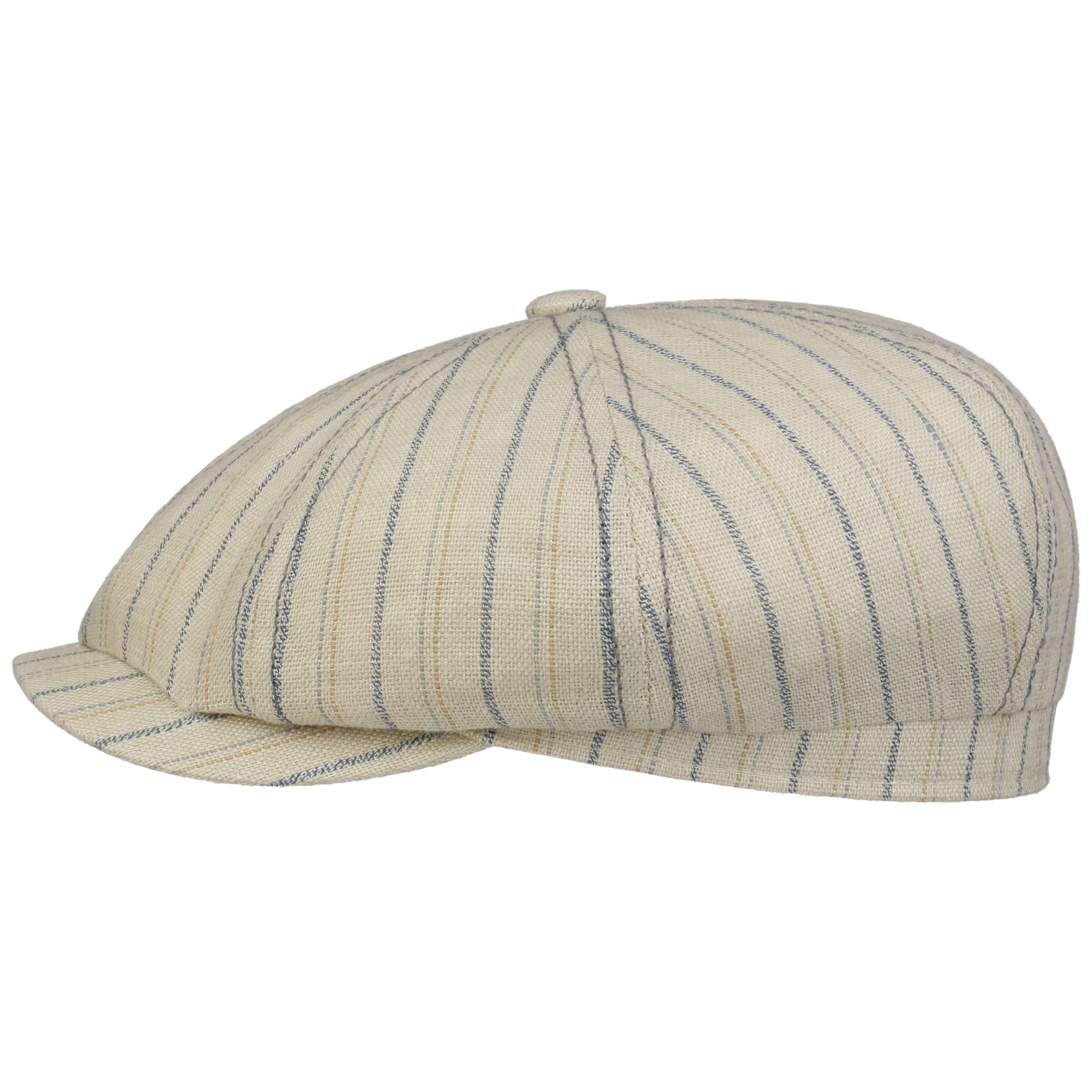 Hatteras Ledford Linen Flat Cap By Stetson