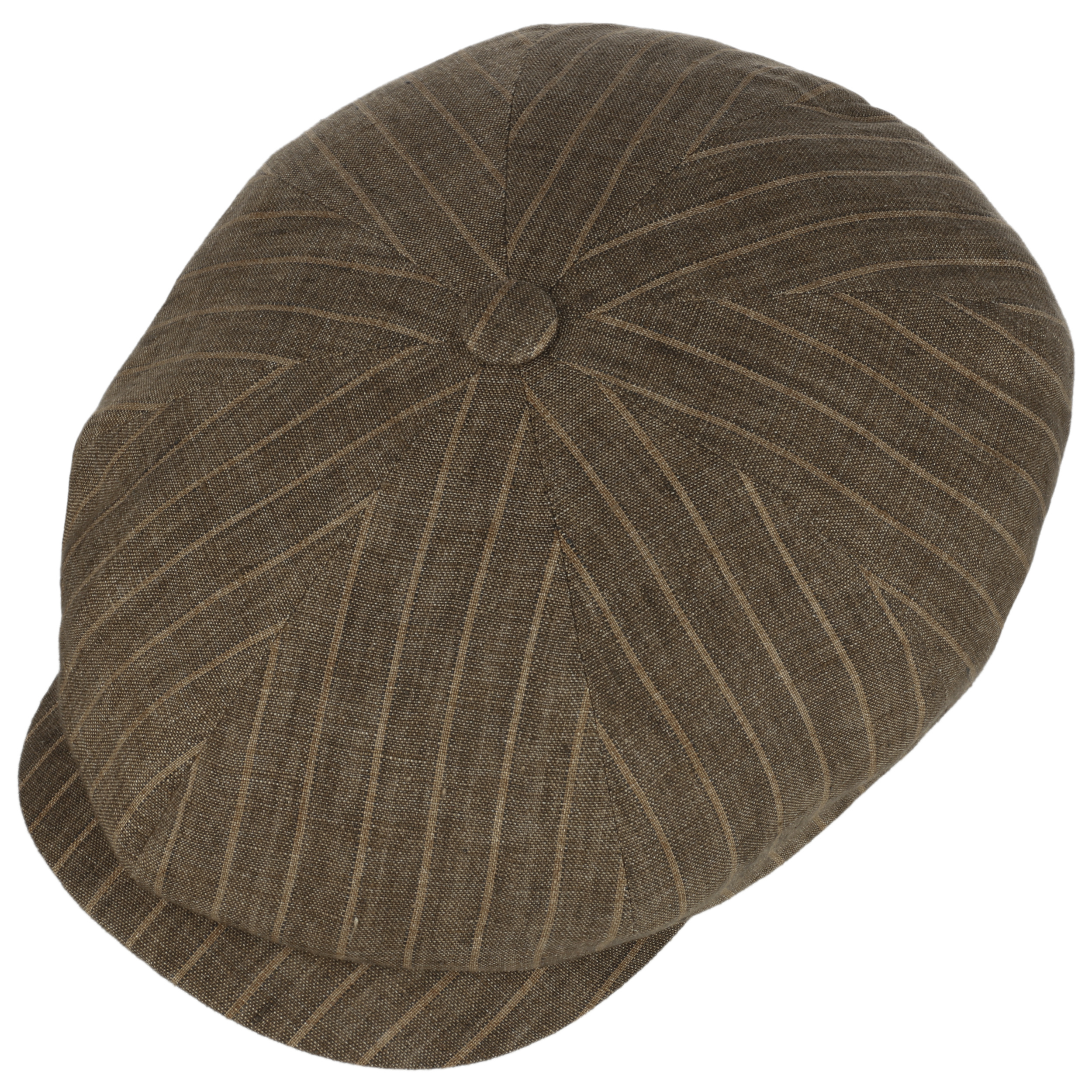 Hatteras Striped Linen Flat Cap By Stetson