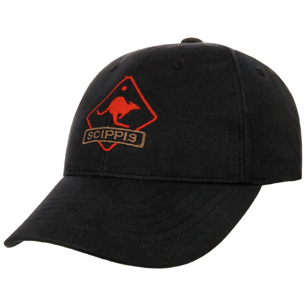 Scippis Men's Black Oilskin Cap By