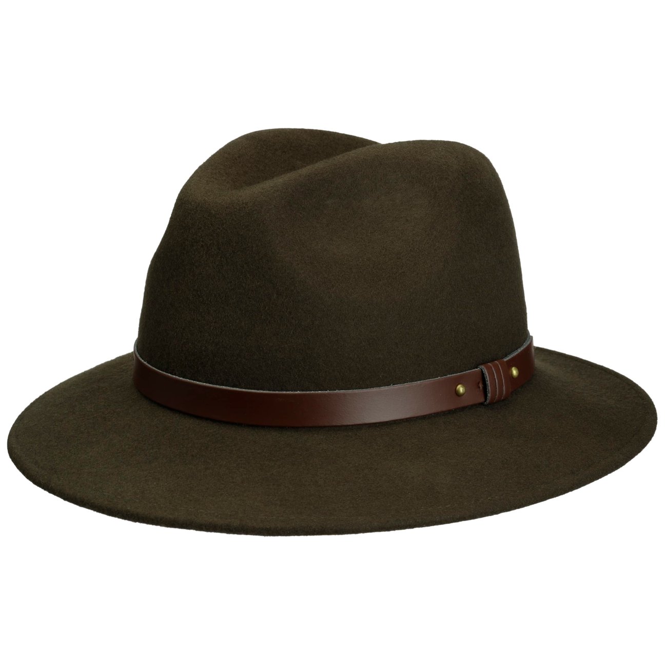 Lierys Women's Olive Rollable Fedora Hat By