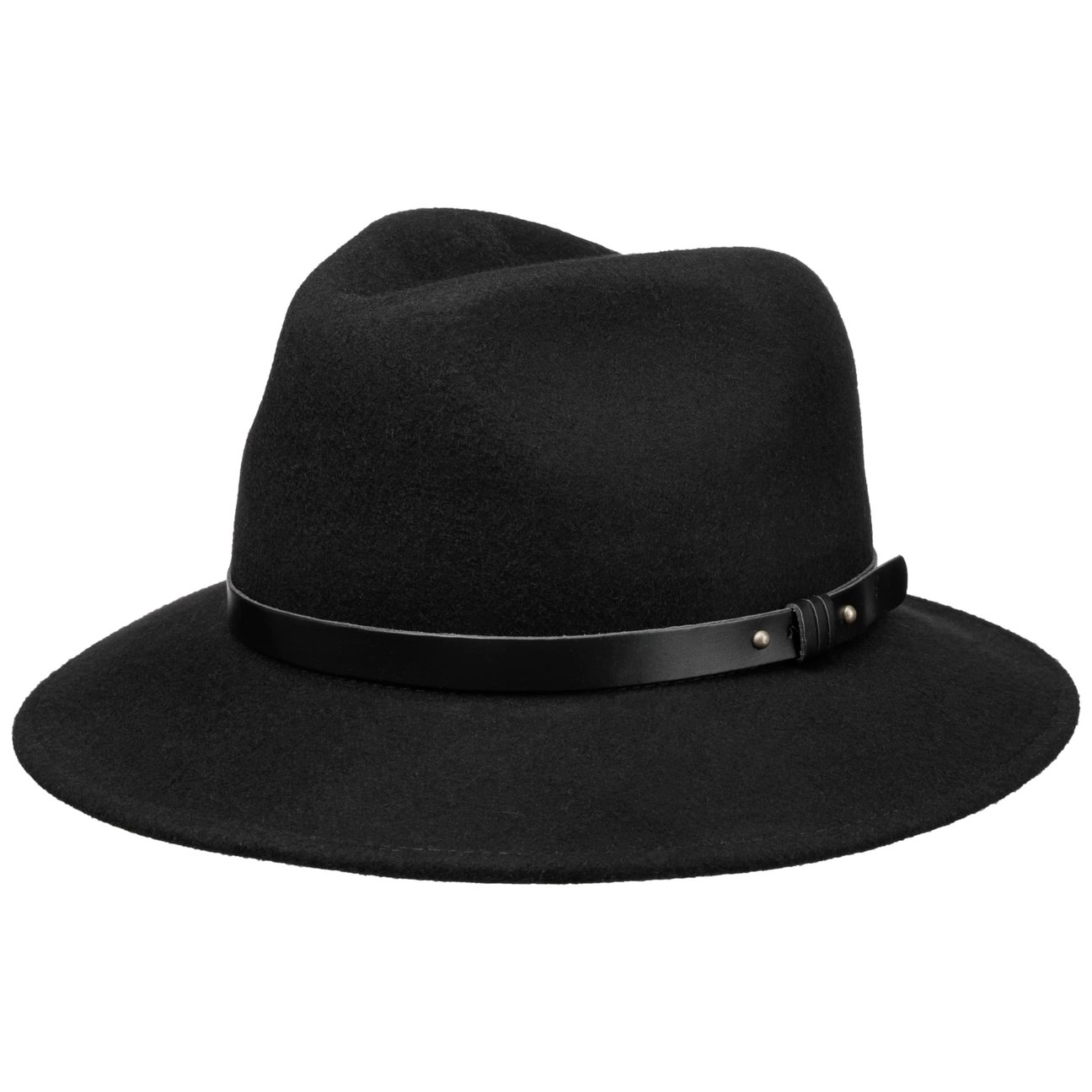 Lierys Women's Black Rollable Fedora Hat By