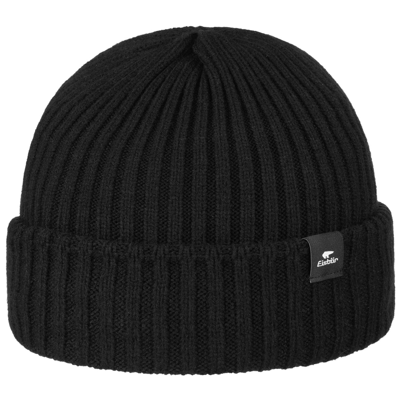 Eisbär Men's Black Ripp Pull On Hat With Cuff By