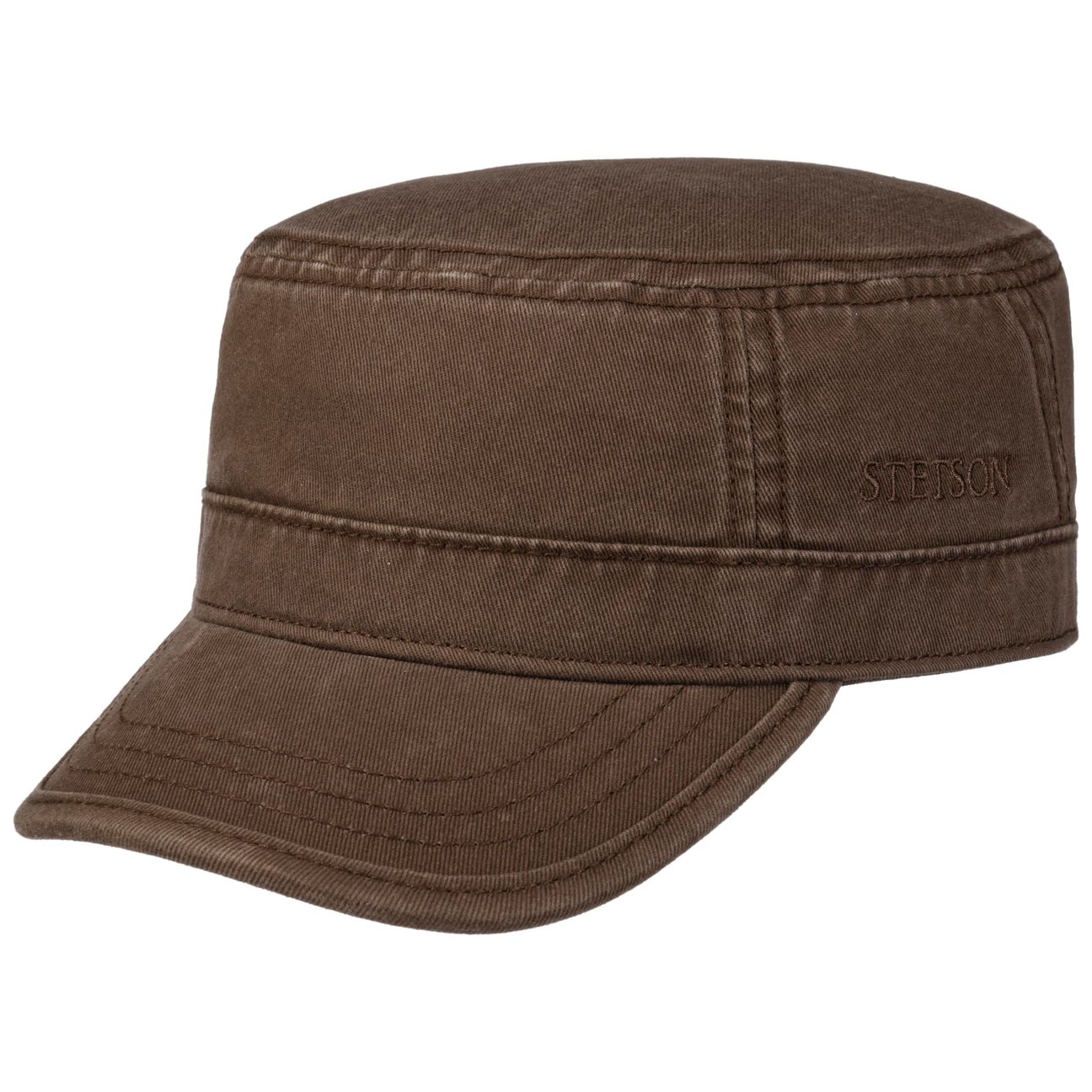 Stetson Unisex Brown Gosper Army Cap By