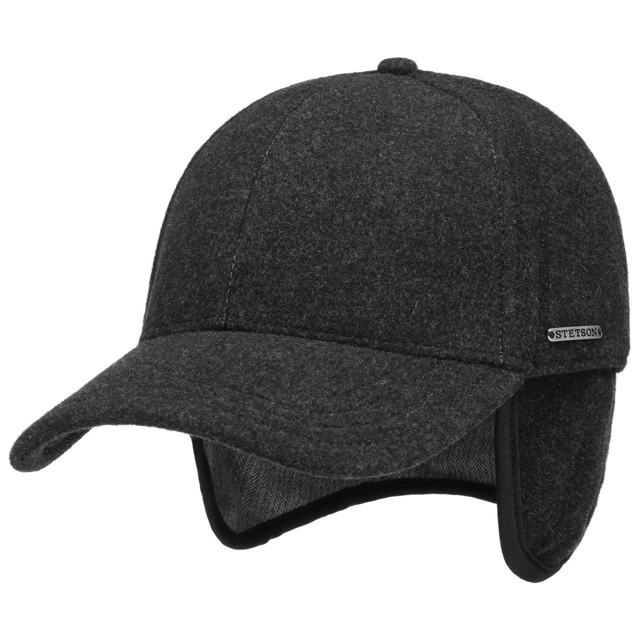 Stetson Anthracite Vaby Ear Flaps Cap By