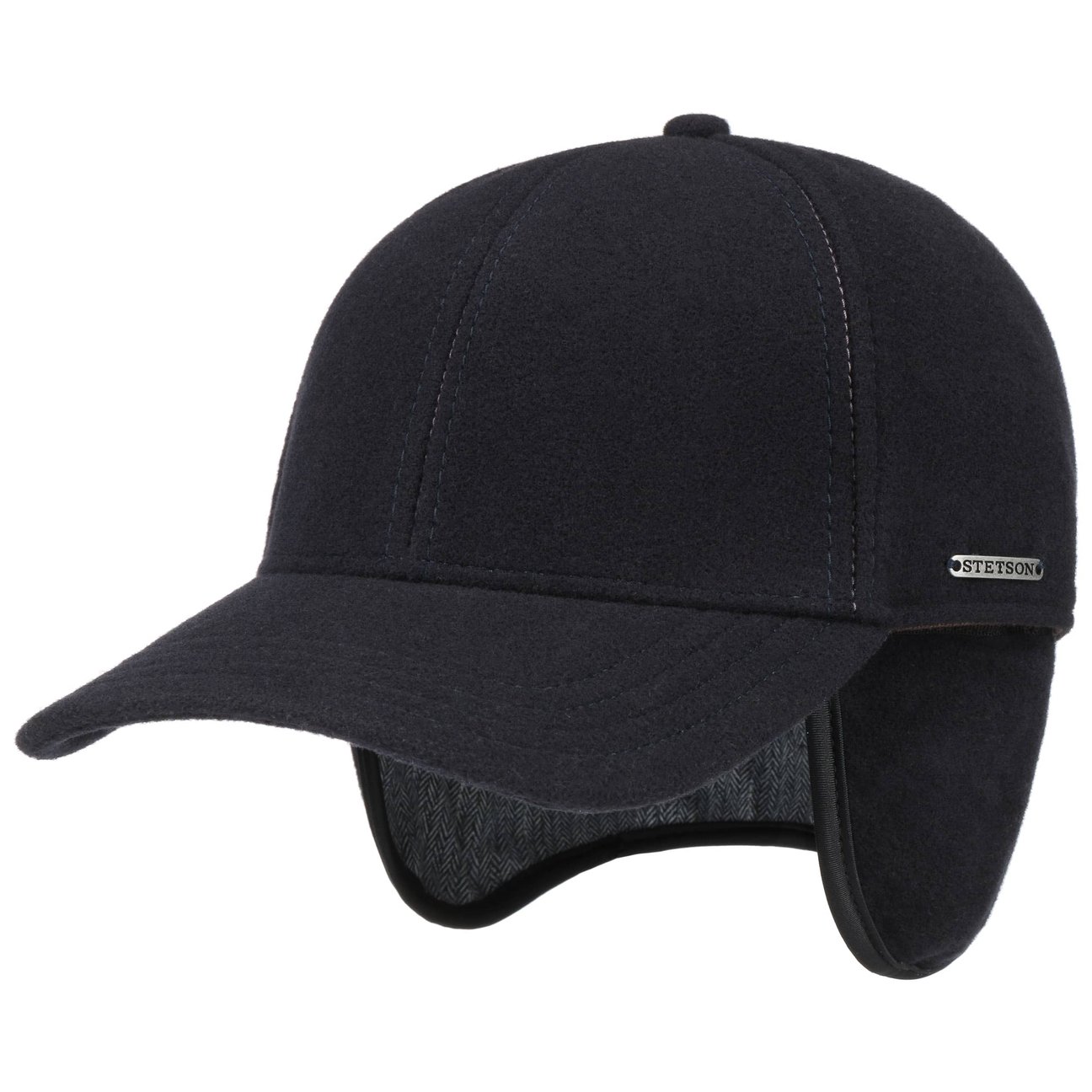 Stetson Navy Vaby Ear Flaps Cap By