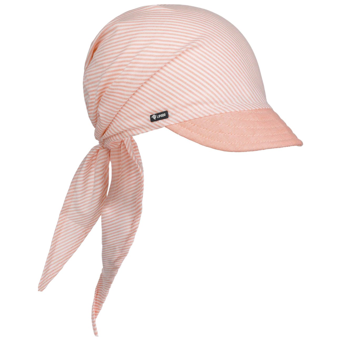 Lipodo Women's Coral Jasmine Bandana With Visor By