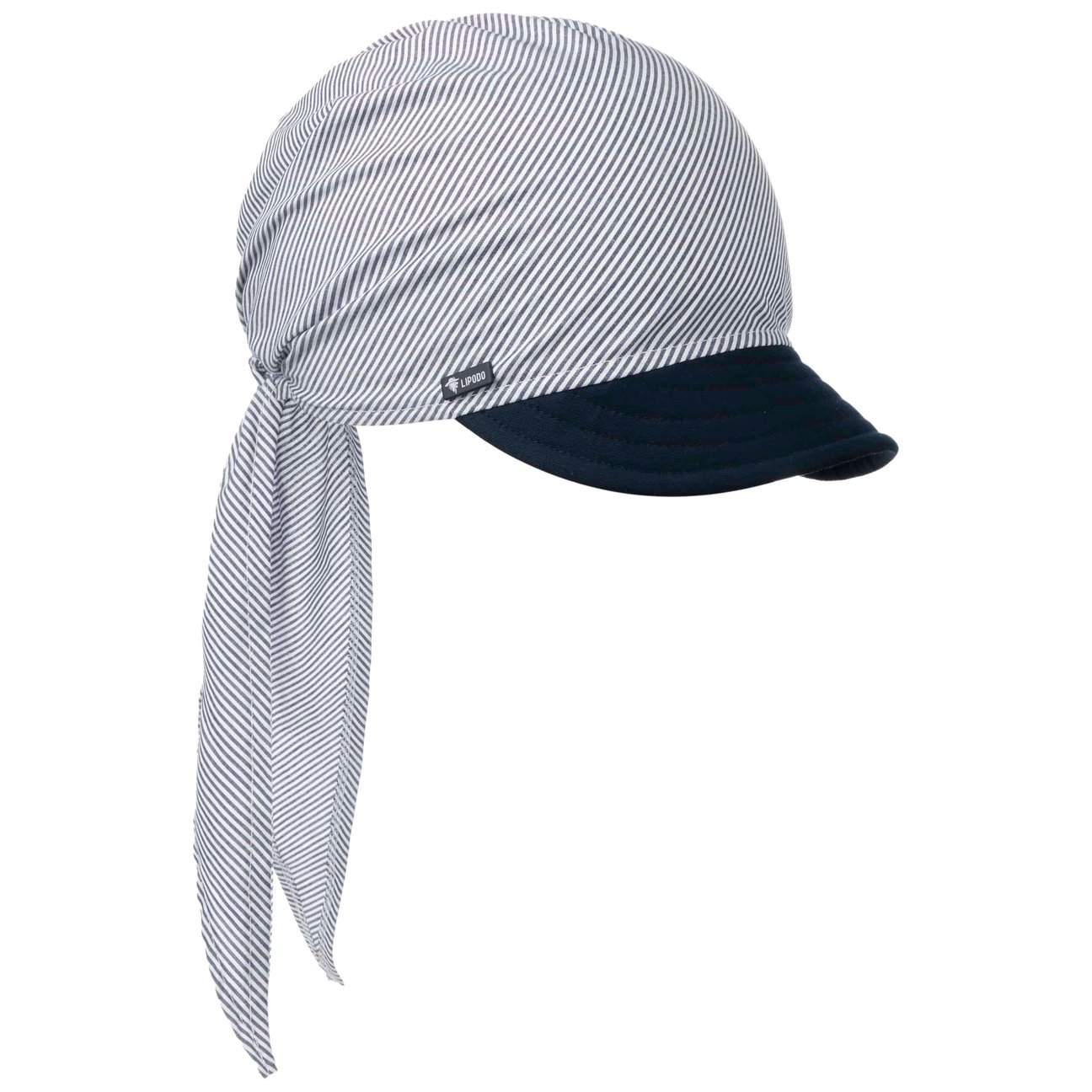 Lipodo Women's Blue Jasmine Bandana With Visor By