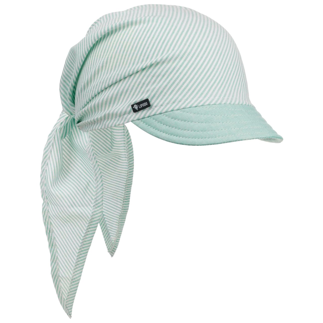 Lipodo Unisex Mint Green Jasmine Bandana With Visor By