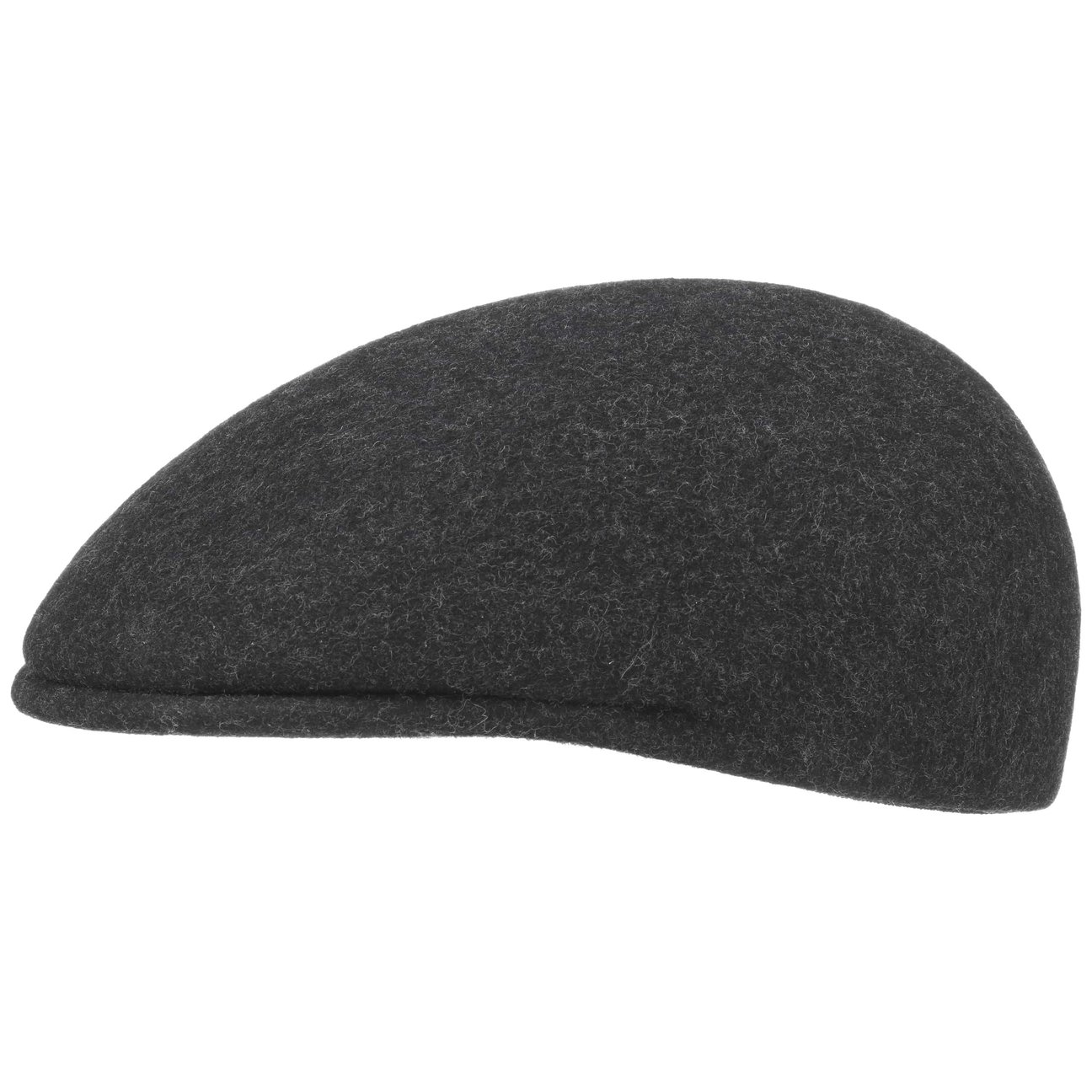 Lipodo Women's Anthracite Felt Flat Cap By
