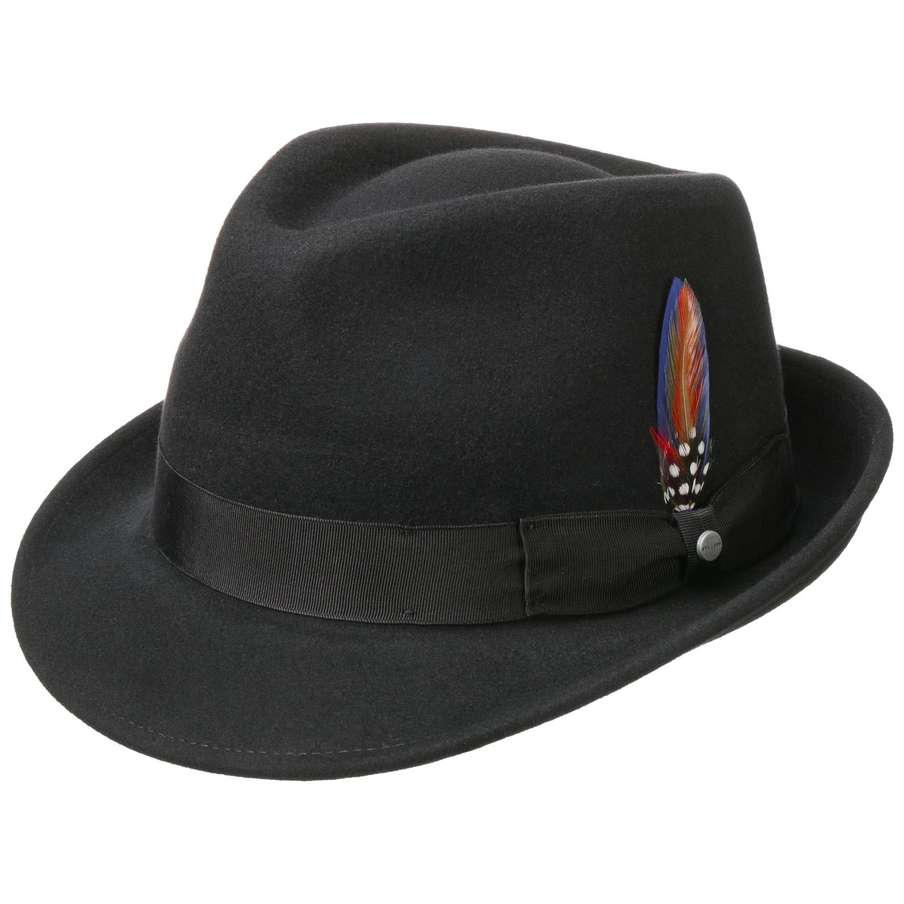 Stetson Women's Black Elkader Trilby Felt Hat By