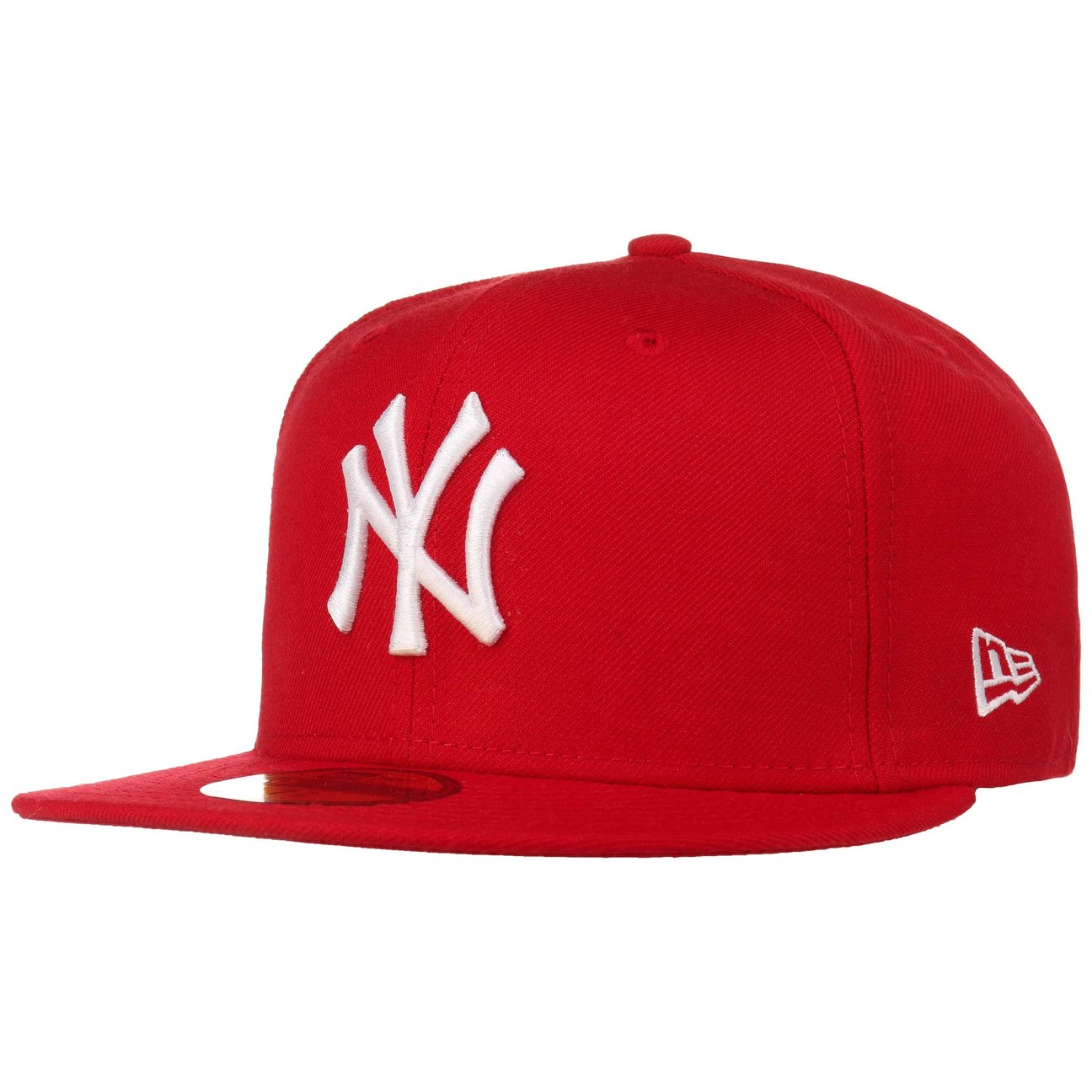 New Era Unisex Red 59Fifty Mlb Basic Ny Cap By