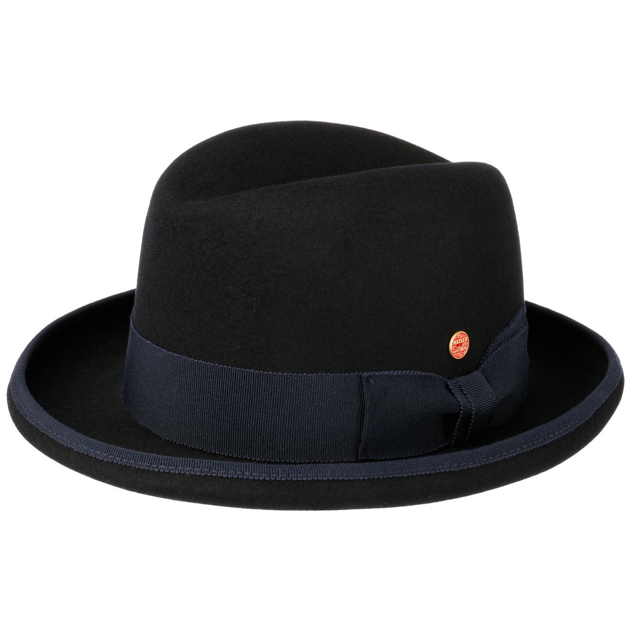 Mayser Navy Homburger Wool Felt Hat By