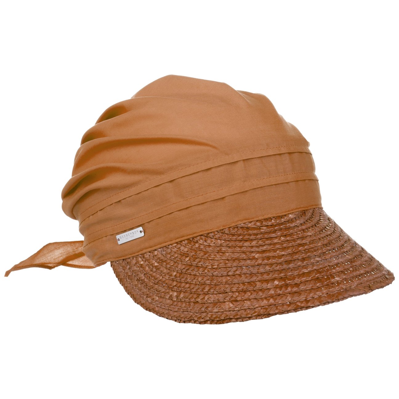 Seeberger Unisex Brown Ansali Straw Visor Cap By
