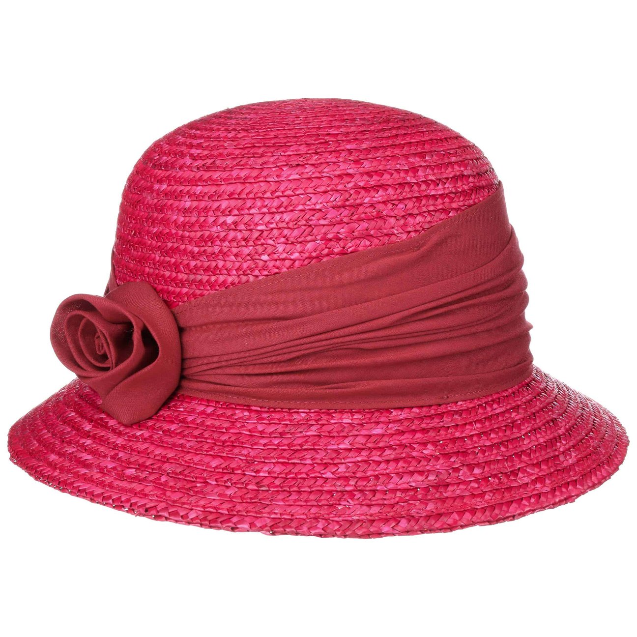 Seeberger Women's Red Kassida Straw Hat By