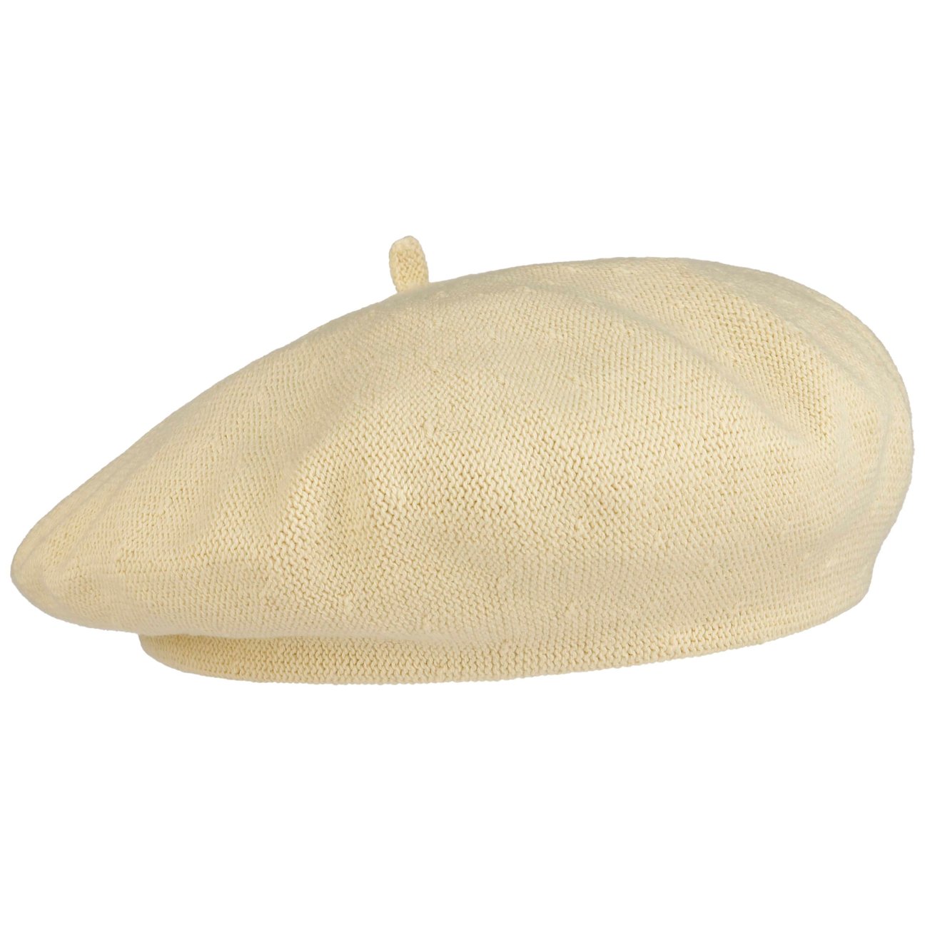 Lipodo Women's Pastel Yellow Biskaya Cotton Beret By