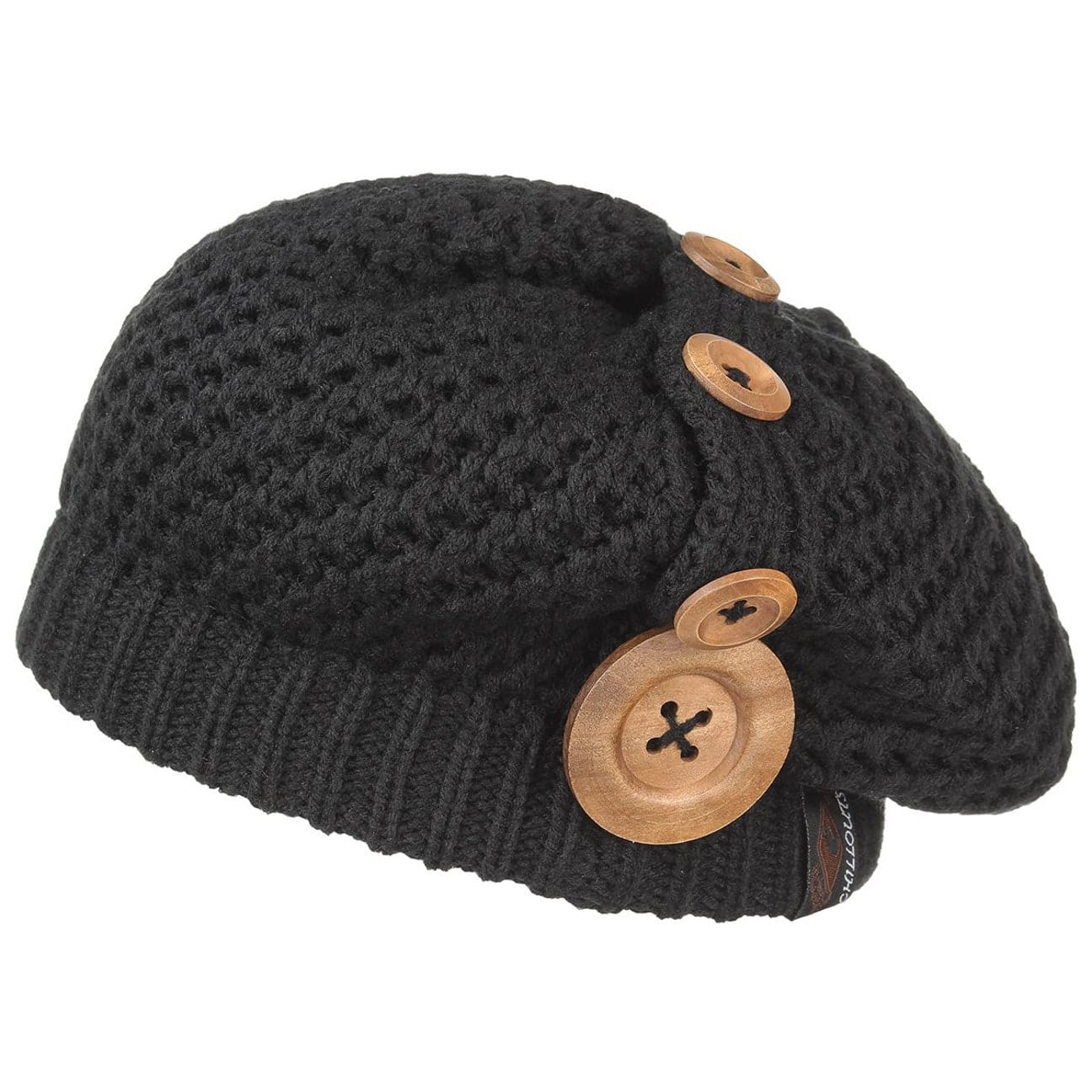 Chillouts Women's Black Nelly Knit Beret By