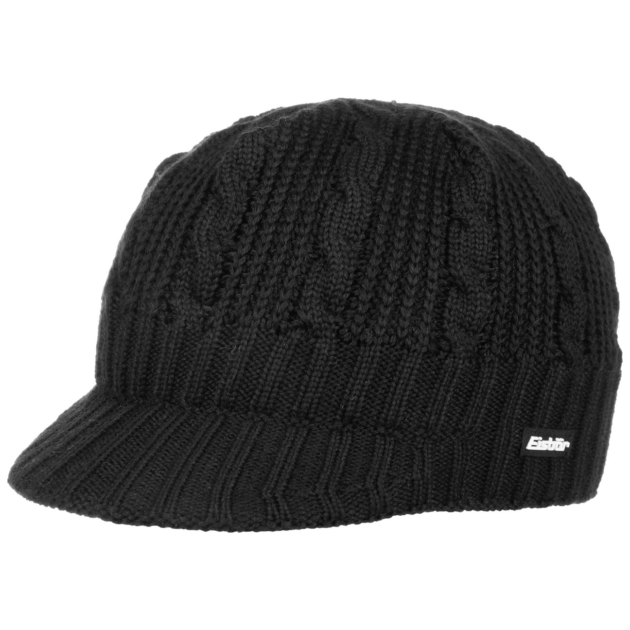 Eisbär Men's Black Agor Peaked Pull On Hat By
