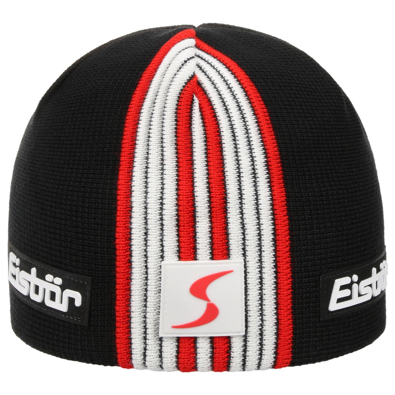Eisbär Men's Black-Red Ingemar Skipool Beanie By