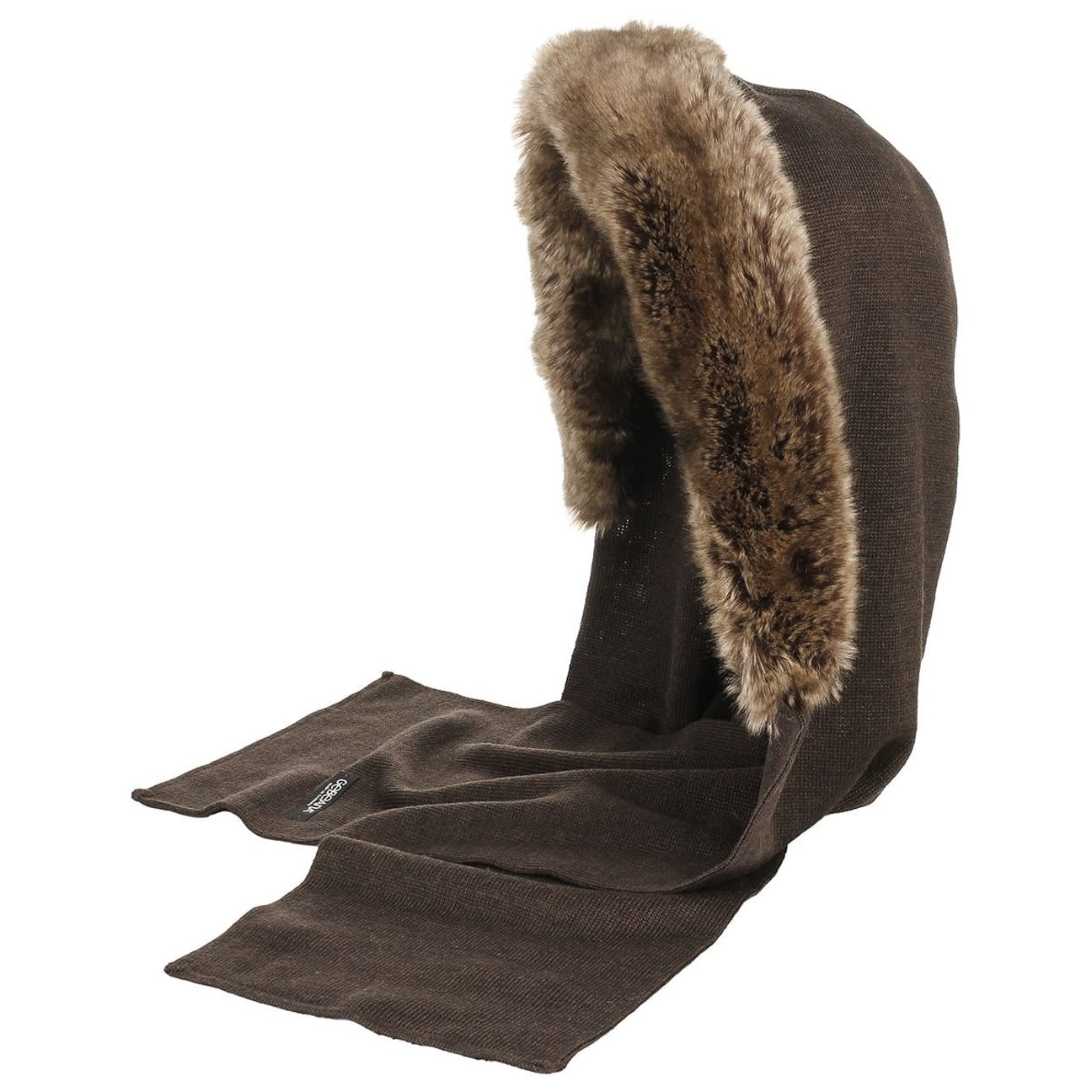 Gebeana Women's Dark Brown Pandia Hooded Scarf By