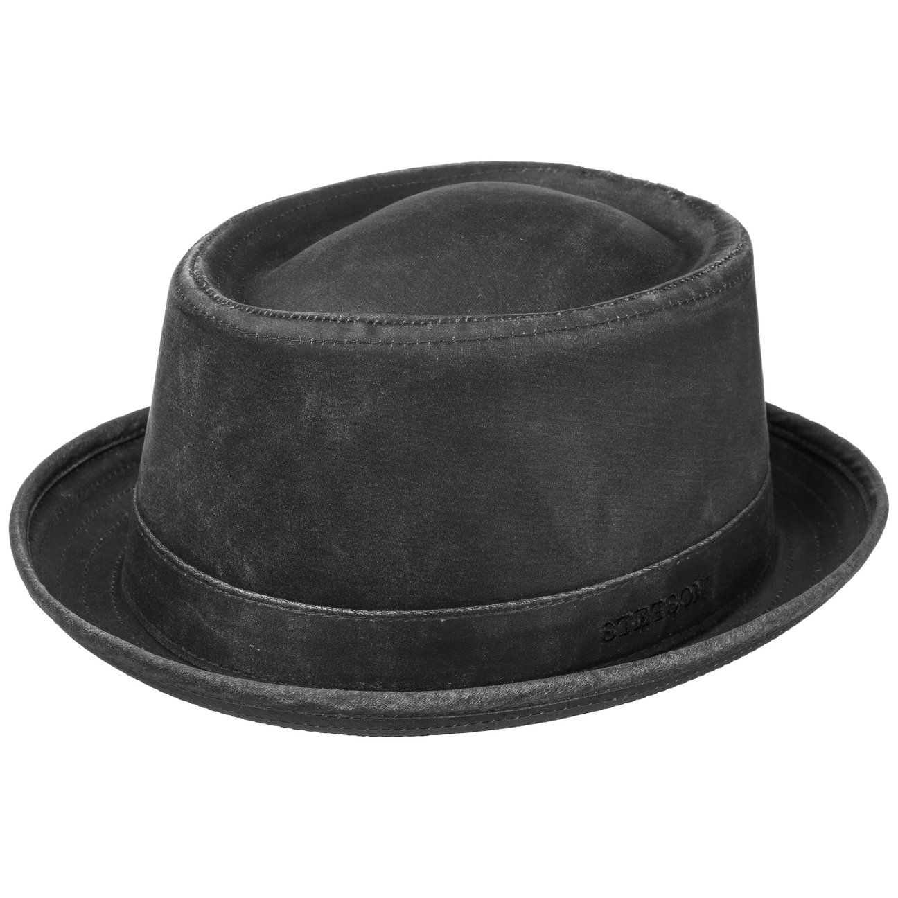 Stetson Women's Black Odenton Pork Pie Cloth Hat By L (58-59 Cm)