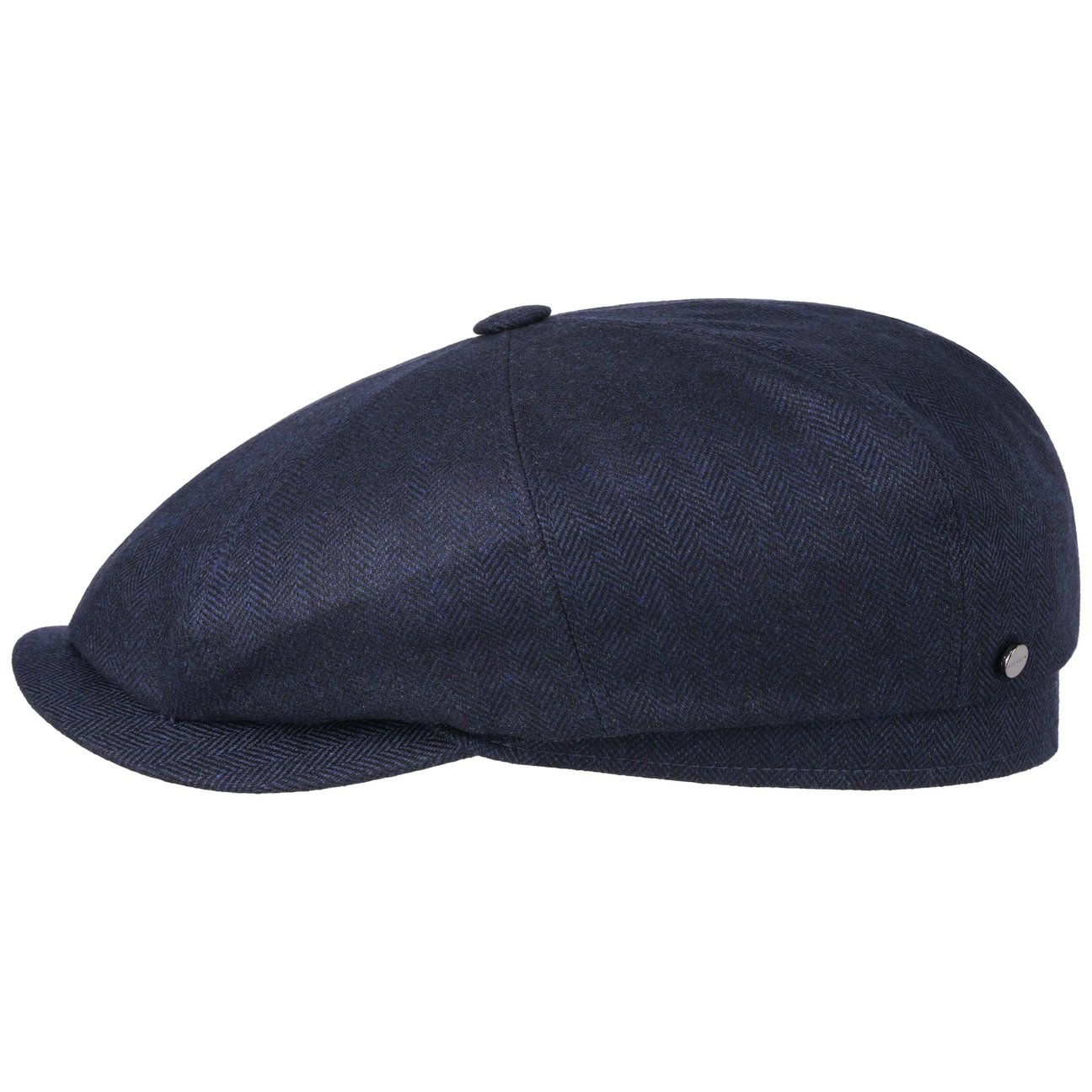 Stetson Men's Navy Hatteras Cashmere Silk Flat Cap By