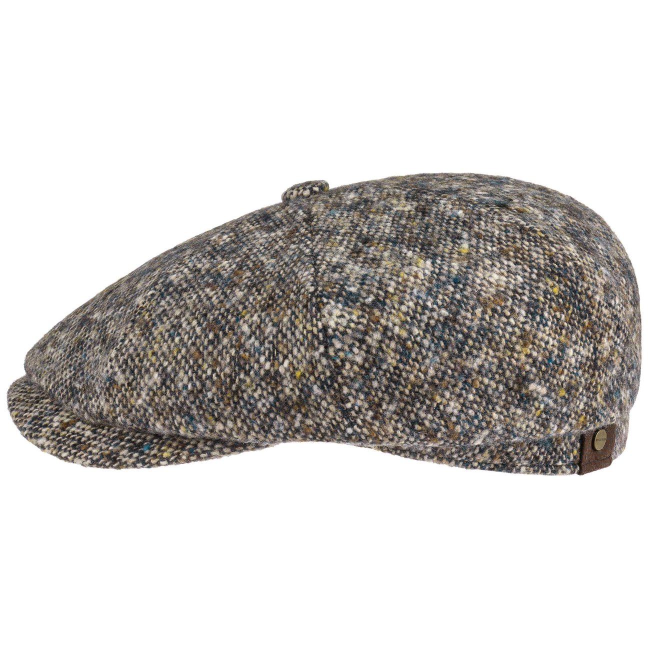 Stetson Women's Beige-Blue Hatteras Donegal Tweed Cap By