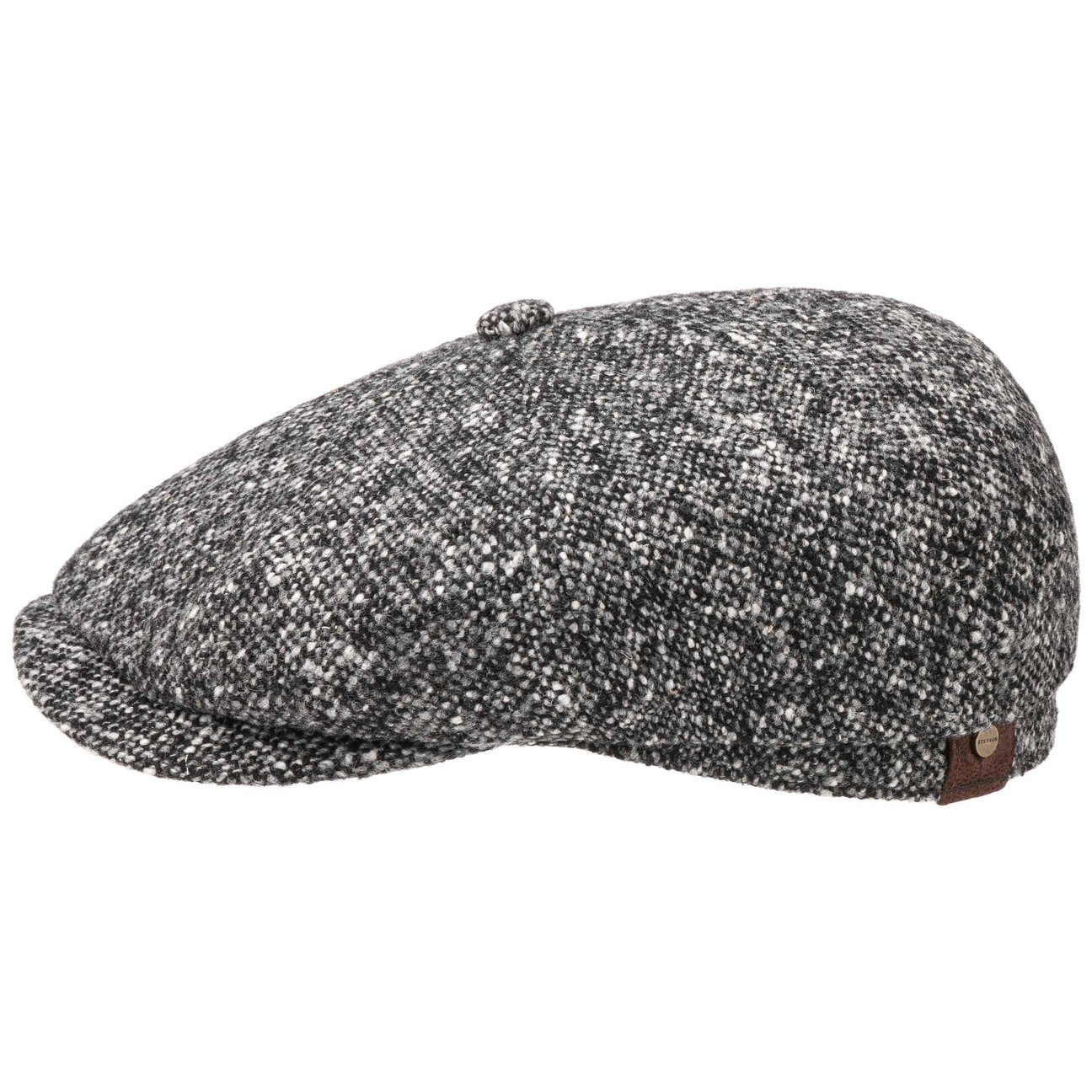 Stetson Women's Black Hatteras Donegal Tweed Cap By