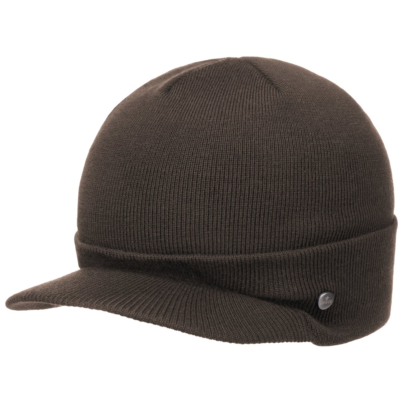 Lierys Women's Dark Brown Fine Merino Knit Cap By