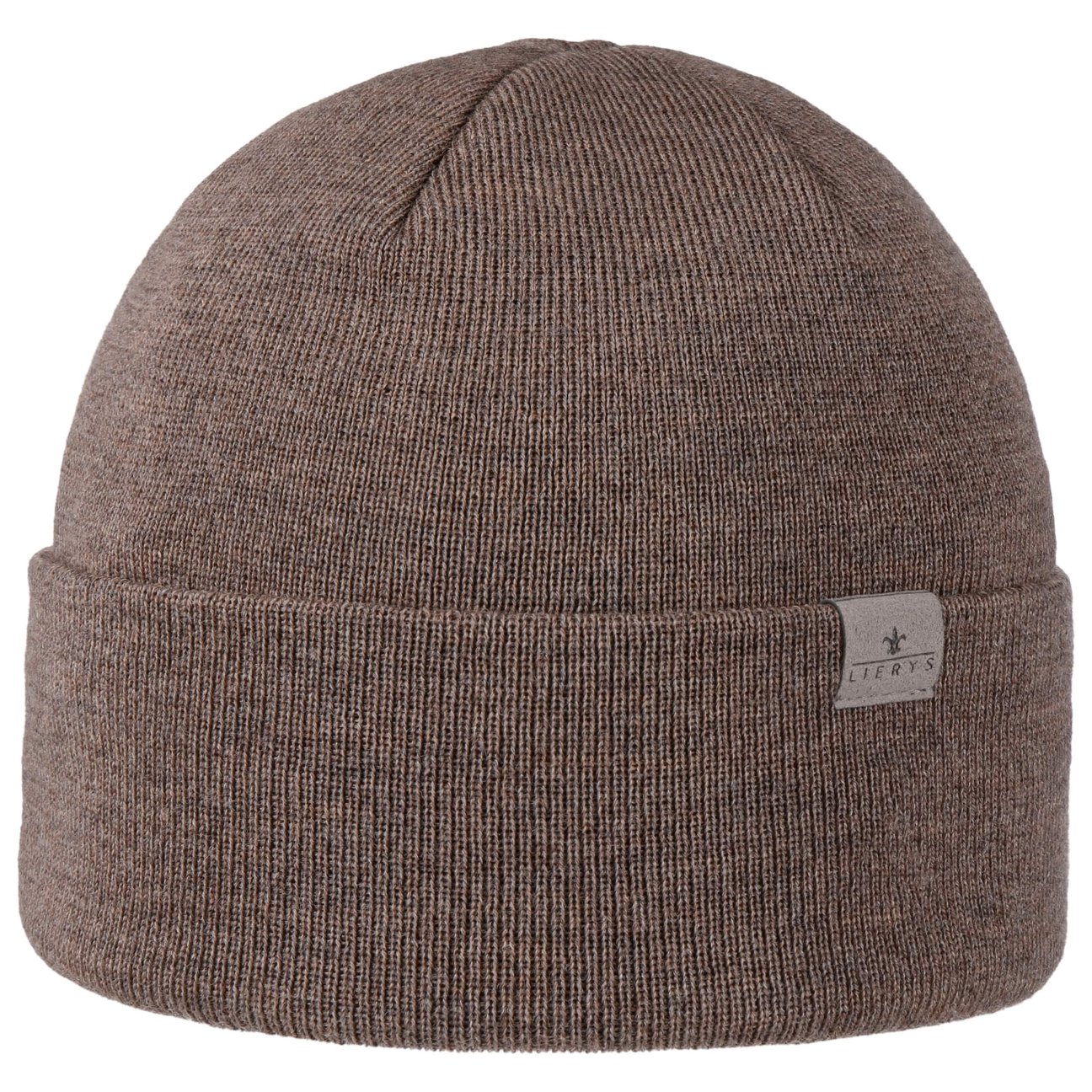 Lierys Women's Brown Fine Merino Knit Hat With Cuff By