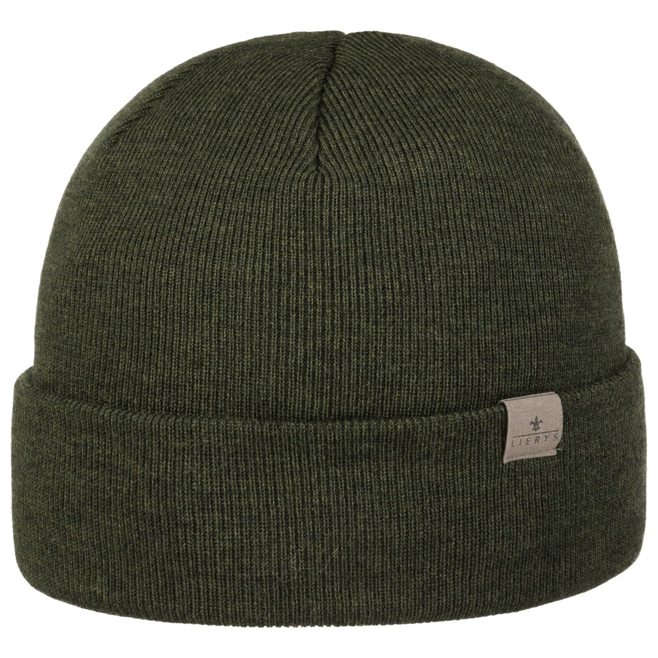Lierys Women's Olive Fine Merino Knit Hat With Cuff By