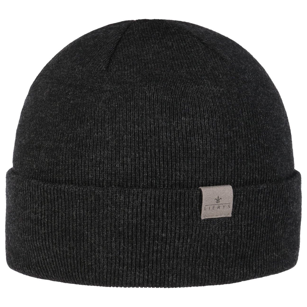 Lierys Women's Anthracite Fine Merino Knit Hat With Cuff By