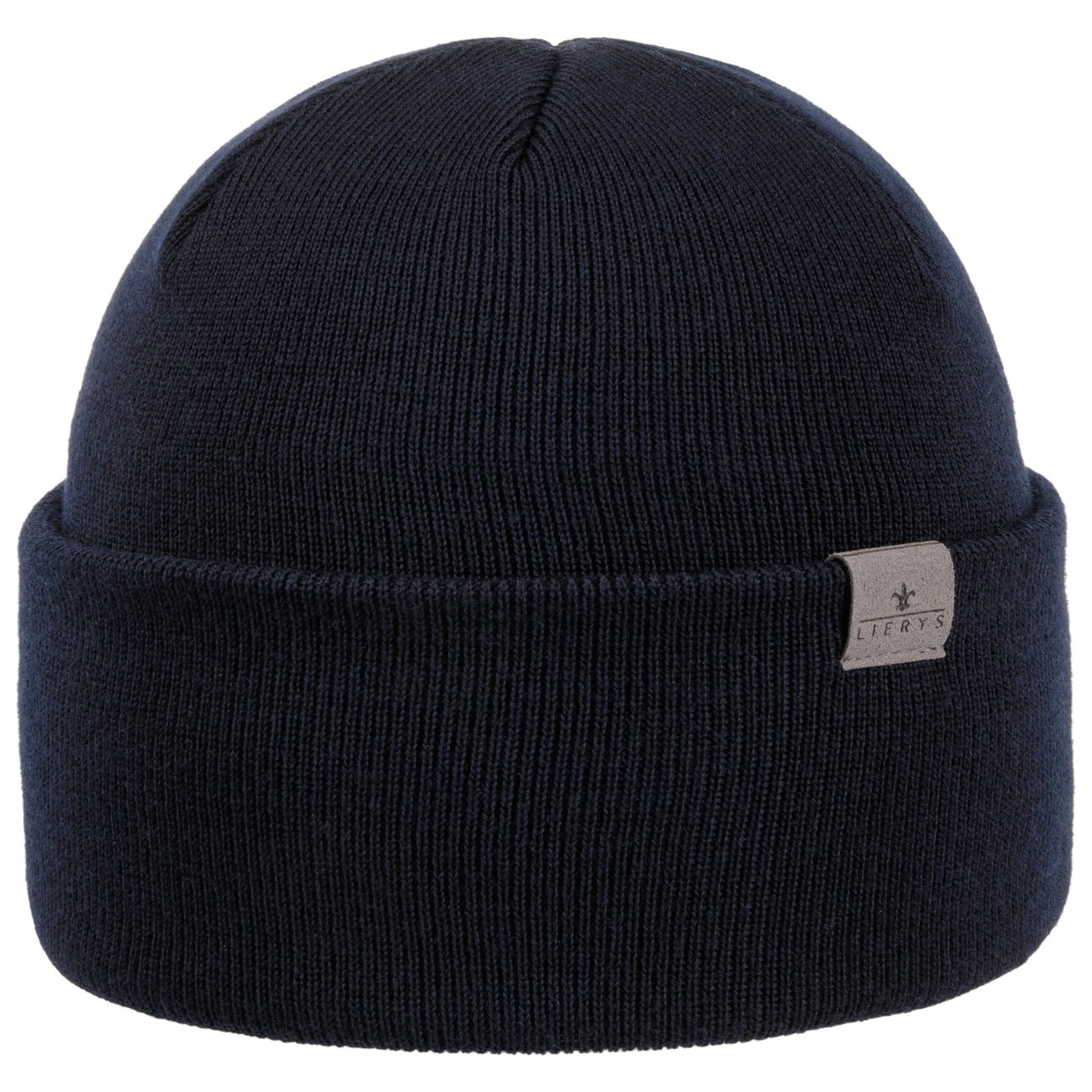 Lierys Women's Blue Fine Merino Knit Hat With Cuff By