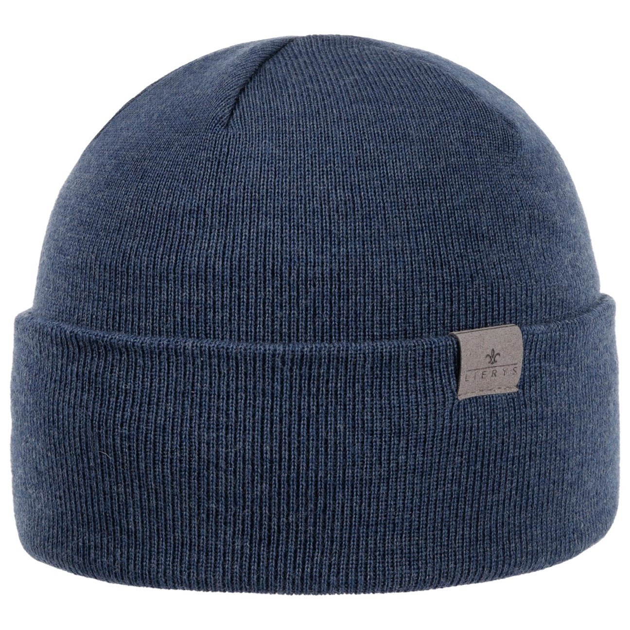 Lierys Women's Denim Fine Merino Knit Hat With Cuff By
