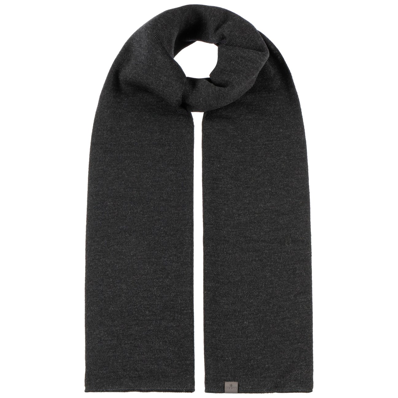 Lierys Women's Anthracite Fine Merino Knit Scarf By