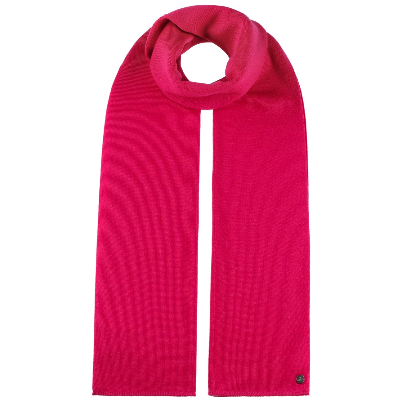Lierys Women's Pink Fine Merino Knit Scarf By