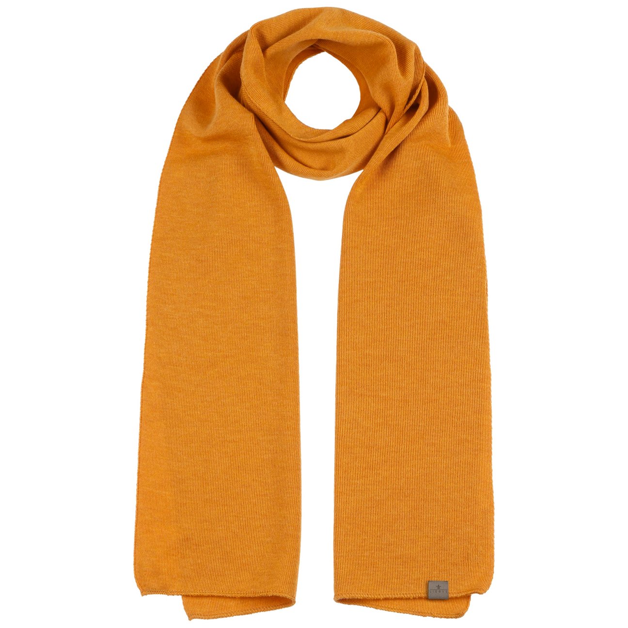 Lierys Women's Mustard Fine Merino Knit Scarf By
