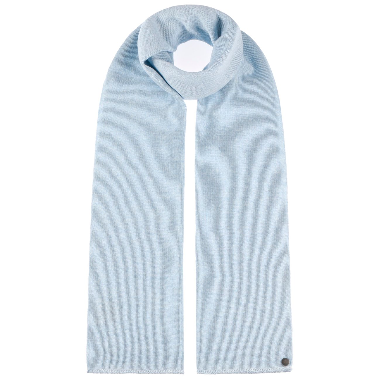 Lierys Women's Light Blue Fine Merino Knit Scarf By