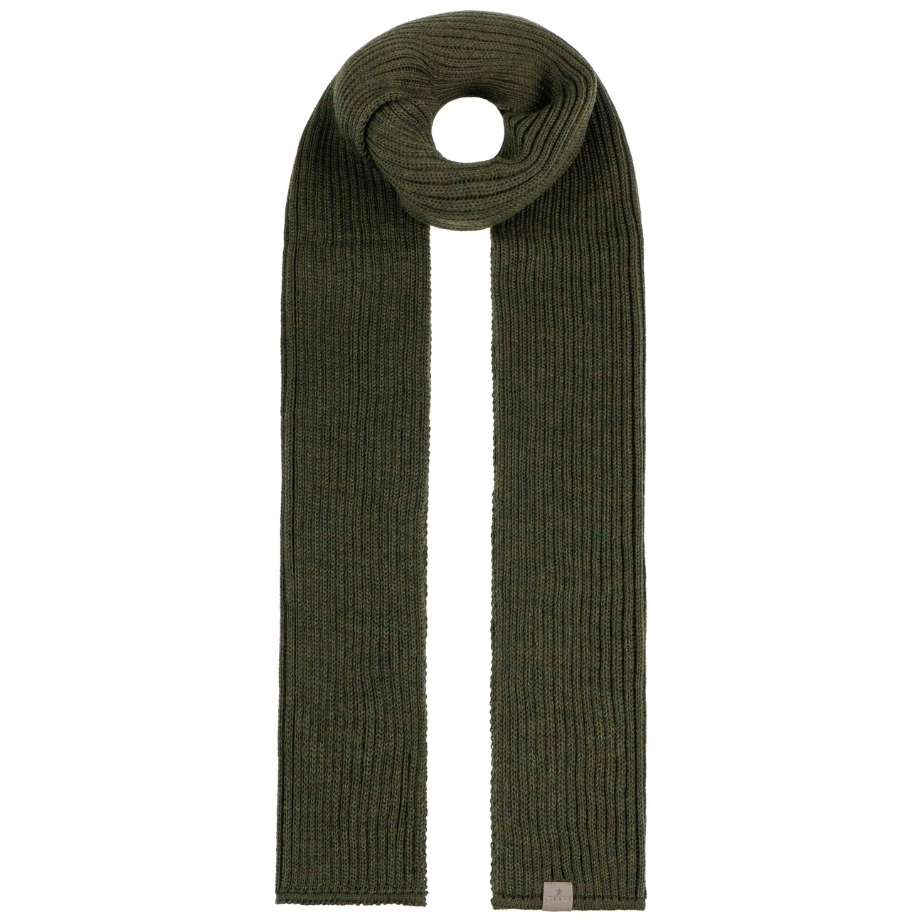 Lierys Women's Olive Merino Rib Scarf By