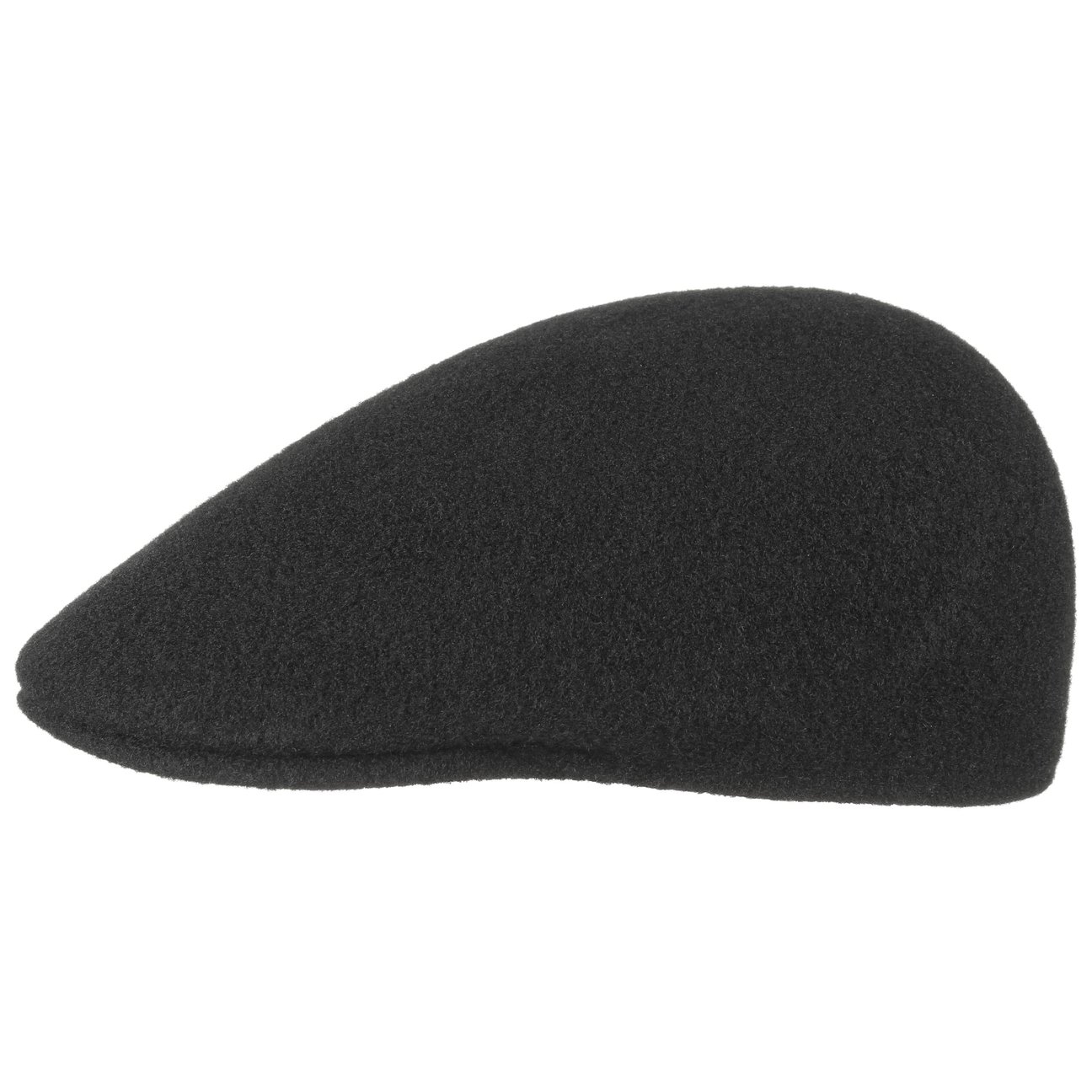 Kangol Men's Black Seamless Wool Gatsby 507 Flat Cap By
