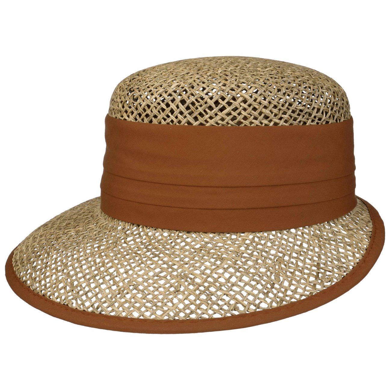 Seeberger Women's Brown Beach Straw Cap By