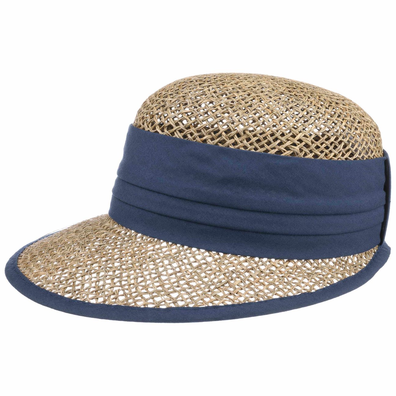 Seeberger Women's Blue Beach Straw Cap By