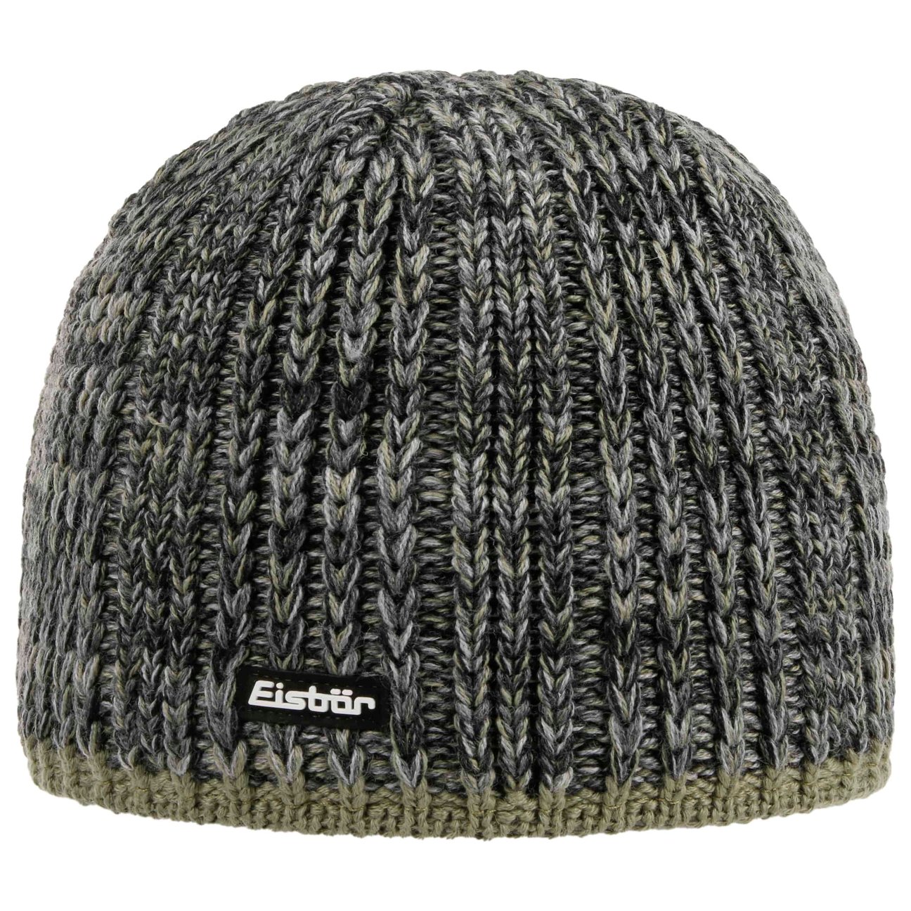 Eisbär Men's Grey-Olive Rene Knit Hat By