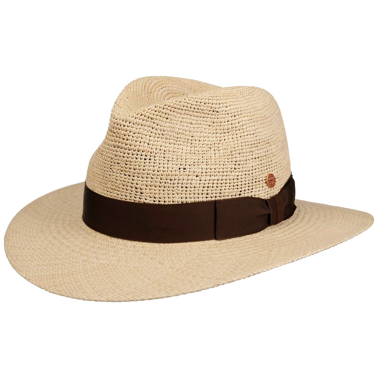 Mayser Men's Nature-Brown Ricardo Crochet Panama Hat By
