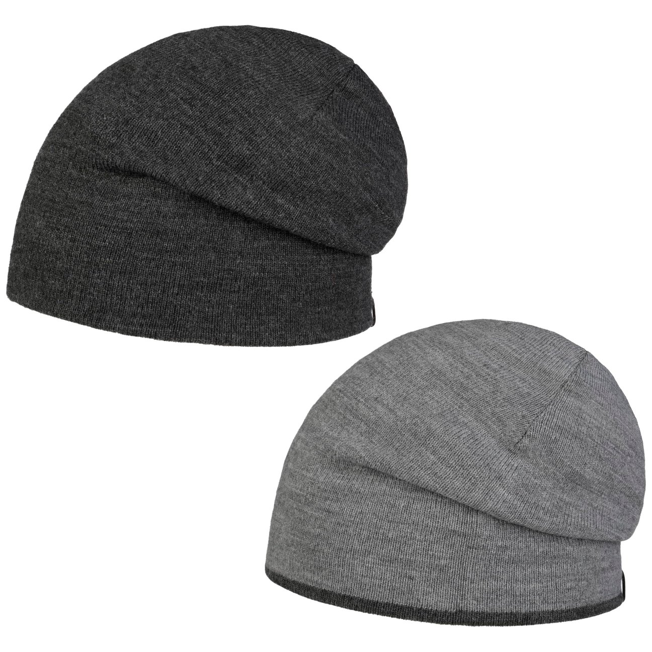 Barts Men's Dark Grey Eclipse Knit Oversize Beanie By