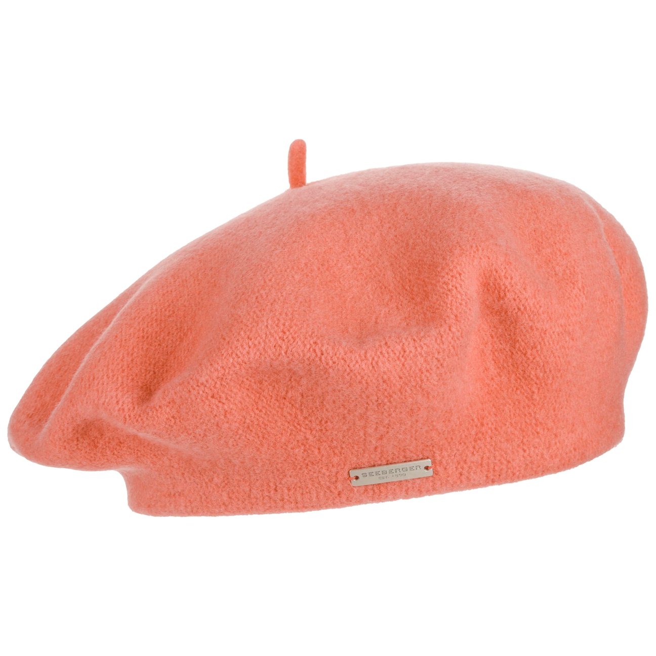 Seeberger Unisex Coral Virgin Wool Beret For Women By