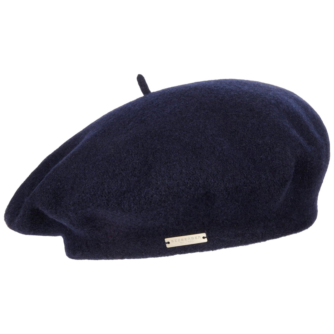 Seeberger Unisex Navy Virgin Wool Beret For Women By