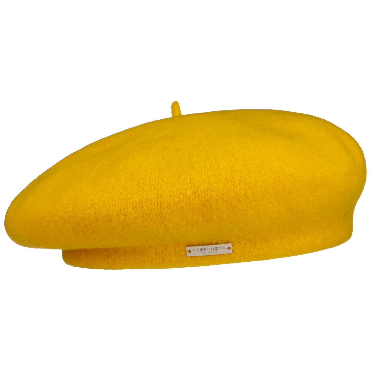 Seeberger Unisex Yellow Virgin Wool Beret For Women By