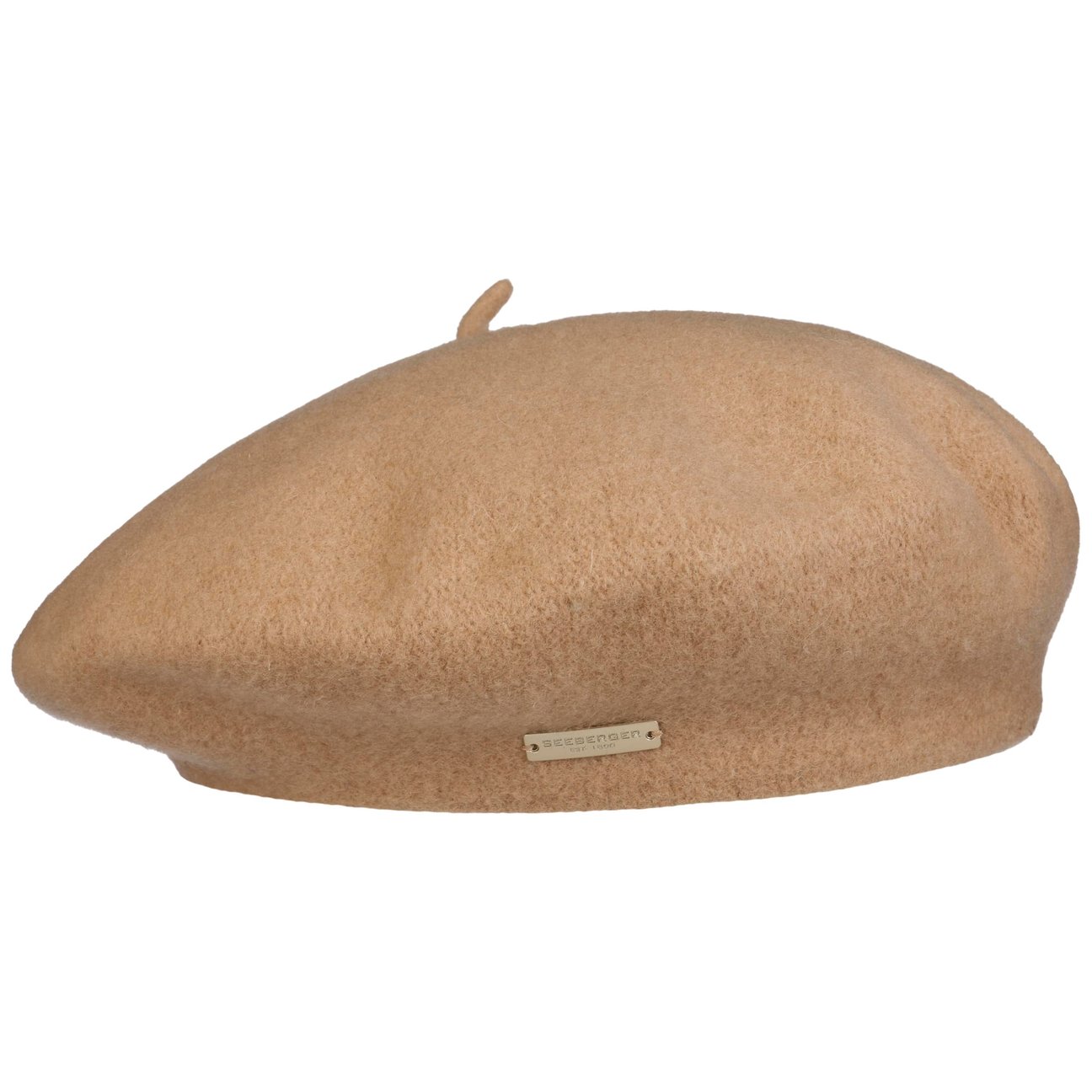Seeberger Unisex Camel Virgin Wool Beret For Women By