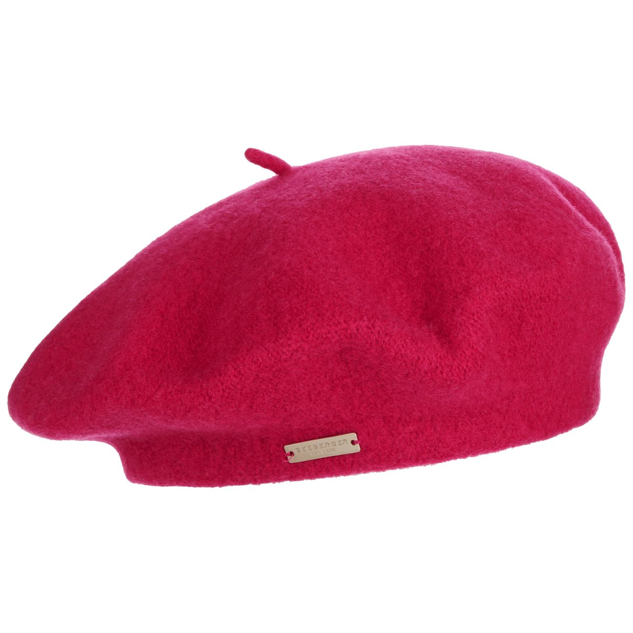 Seeberger Unisex Fuchsia Virgin Wool Beret For Women By