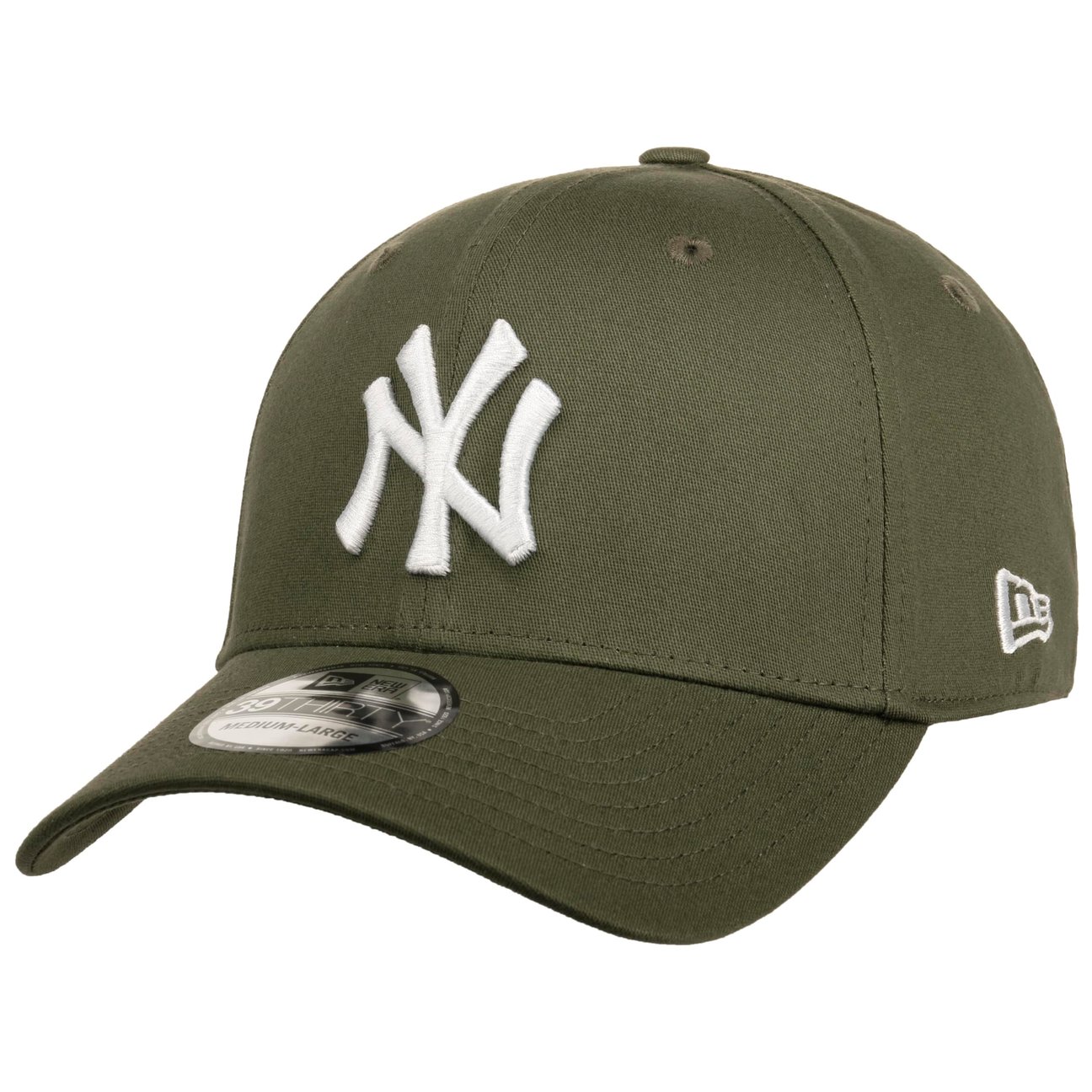 New Era Men's Darkolive 39Thirty League Ny Basic Cap By M/L (57-59 Cm)